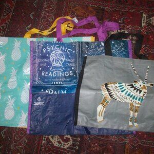 World Market TJ Max Reusable LG Shopping Bags Tote Eco Friendly - Impala, Occult